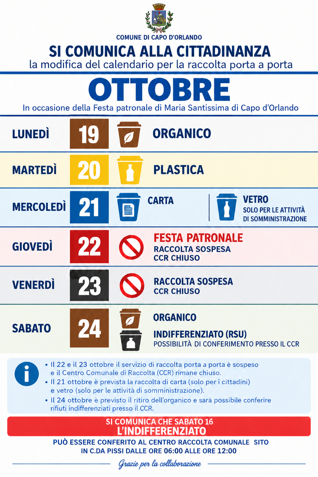 differenziata festa