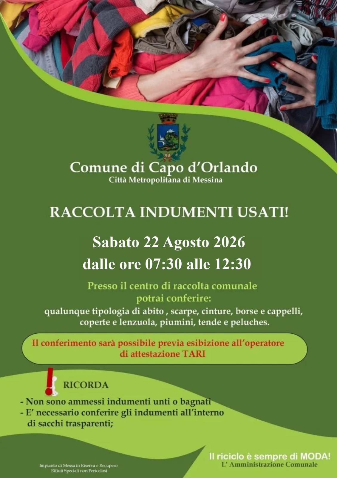 indumenti agosto